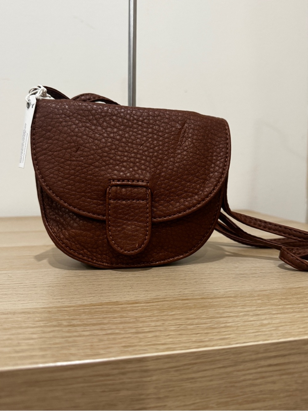 American Eagle Outfitters vintage  carrier Brown Pebbled convertible strap